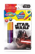 Colorino, Star Wars, creioane colorate, triunghiulare, ascutitoare, 24 de culori, 12 buc.