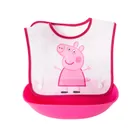 Cool Club, Baveta cu buzunar pentru fete, roz, imprimeu Peppa Pig