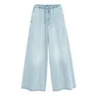 Cool Club, Blugi pentru fete, wide leg, albastru