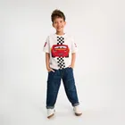 Cool Club, Blugi reglabili pentru baieti, croiala carpenter, albastru