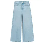 Cool Club, Blugi reglabili pentru fete, croiala wide leg, albastru