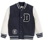 Cool Club, Bluza cu capse pentru baieti, alb-bleumarin, imprimeu Major league team