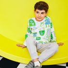 Cool Club, Bluza cu maneca lunga pentru baieti, alb