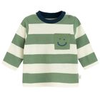 Cool Club, Bluza cu maneca lunga pentru baieti, alb-verde