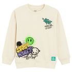Cool Club, Bluza cu maneca lunga pentru baieti, ecru