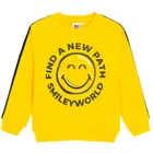 Cool Club, Bluza cu maneca lunga pentru baieti, galben, imprimeu SmileWorld