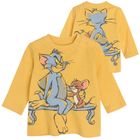 Cool Club, Bluza cu maneca lunga pentru baieti, galben, imprimeu Tom & Jerry