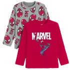 Cool Club, Bluza cu maneca lunga pentru baieti, mix, imprimeu Spider-Man, set, 2 buc.