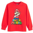 Cool Club, Bluza cu maneca lunga pentru baieti, rosu, imprimeu Super Mario