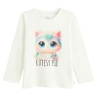 Cool Club, Bluza cu maneca lunga pentru fete, alb