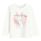 Cool Club, Bluza cu maneca lunga pentru fete, alb