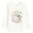 Cool Club, Bluza cu maneca lunga pentru fete, alb