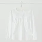 Cool Club, Bluza cu maneca lunga pentru fete, alb, imprimeu flori