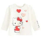 Cool Club, Bluza cu maneca lunga pentru fete, alb, imprimeu Hello Kitty