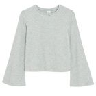 Cool Club, Bluza cu maneca lunga pentru fete, din tricot, gri