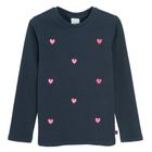 Cool Club, Bluza cu maneca lunga pentru fete, din tricot striat, albastru