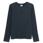 Cool Club, Bluza cu maneca lunga pentru fete, din tricot striat, bleumarin