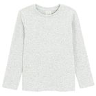 Cool Club, Bluza cu maneca lunga pentru fete, din tricot striat, gri