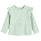 Cool Club, Bluza cu maneca lunga pentru fete, din tricot striat, verde