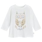 Cool Club, Bluza cu maneca lunga pentru fete, ecru