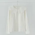 Cool Club, Bluza cu maneca lunga pentru fete, ecru, broderie englezeasca