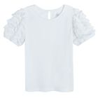 Cool Club, Bluza cu maneca scurta pentru fete, alb
