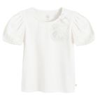 Cool Club, Bluza cu maneca scurta pentru fete, alb