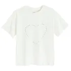 Cool Club, Bluza cu maneca scurta pentru fete, alb