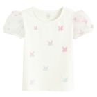 Cool Club, Bluza cu maneca scurta pentru fete, alb