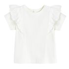 Cool Club, Bluza cu maneca scurta pentru fete, alb