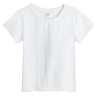 Cool Club, Bluza cu maneca scurta pentru fete, alb, imprimeu flori