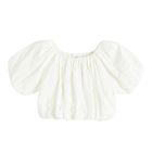 Cool Club, Bluza cu maneca scurta pentru fete, crop top, alb