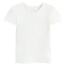 Cool Club, Bluza cu maneca scurta pentru fete, din tricot striat, alb