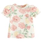 Cool Club, Bluza cu maneca scurta pentru fete, ecru