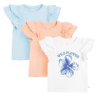 Cool Club, Bluza cu maneca scurta pentru fete, mix, set, 3 buc.