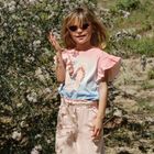 Cool Club, Bluza cu maneca scurta pentru fete, roz-albastru