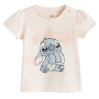Cool Club, Bluza cu maneca scurta pentru fete, roz, imprimeu Lilo si Stitch