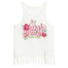Cool Club, Bluza fara maneci pentru fete, alb