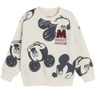 Cool Club, Bluza pentru baieti, ecru, imprimeu Mickey Mouse