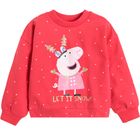 Cool Club, Bluza subtire pentru fete, rosu, imprimeu Peppa Pig