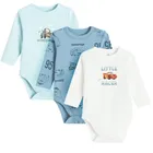 Cool Club, Body cu maneca lunga pentru baieti, mix, imprimeu Cars, set, 3 buc.
