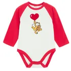 Cool Club, Body cu maneca lunga pentru bebelusi, alb, imprimeu Garfield