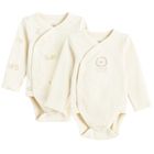 Cool Club, Body cu maneca lunga pentru bebelusi, din tricot striat, mix, set, 2 buc.