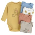 Cool Club, Body cu maneca lunga pentru bebelusi, mix, imprimeu Winnie the Pooh, set, 5 buc.