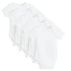 Cool Club, Body cu maneca scurta pentru baieti, alb, set, 5 buc.