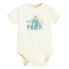 Cool Club, Body cu maneca scurta pentru baieti, ecru