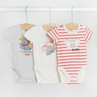 Cool Club, Body cu maneca scurta pentru baieti, mix, imprimeu Dumbo, set, 3 buc.