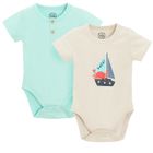 Cool Club, Body cu maneca scurta pentru baieti, mix, set, 2 buc.