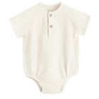 Cool Club, Body cu maneca scurta pentru baieti, muselina, bej