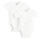 Cool Club, Body cu maneca scurta pentru fete, alb, set, 2 buc.